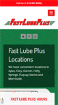Mobile Screenshot of fastlubeplus.com